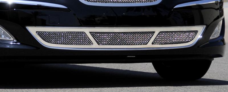 2012 hyundai genesis 1pc lower bumper mesh grille grill t-rex 