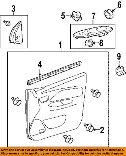 Toyota oem 8482006070 door component/door window switch panel