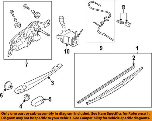 Subaru oem 86548kg100 windshield wiper blade refill/wiper blade refill