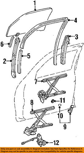 Toyota oem 698200c010 window regulator