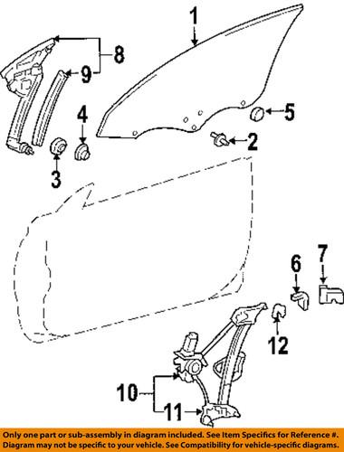 Toyota oem 6980206020 window regulator