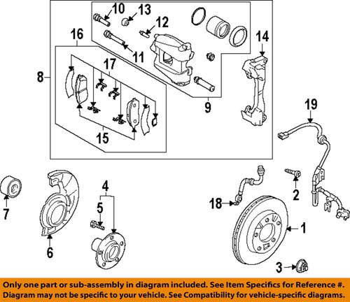 Mazda oem l2z23399za disc brake caliper/front brake caliper