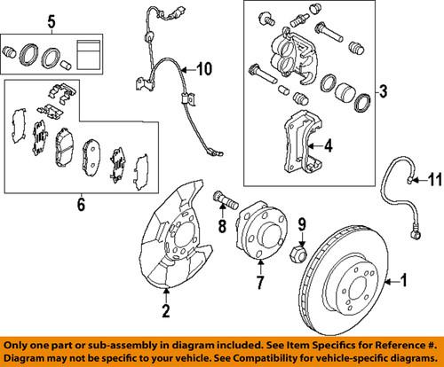 Subaru oem 26297fe000 disc brake caliper repair kit/front brake caliper