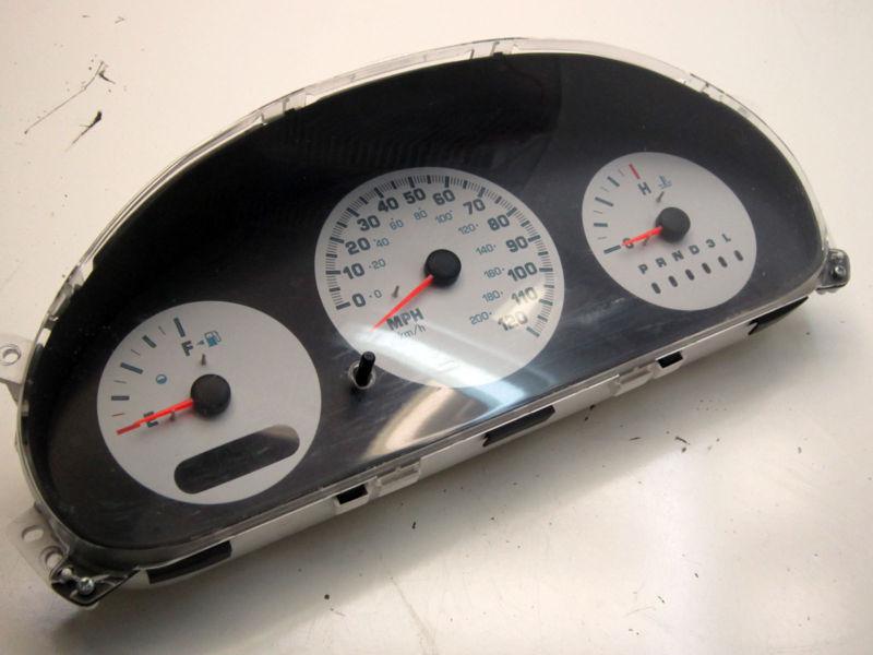 Oem 2001 2002 2003 dodge caravan 3.3l auto speedometer gauge cluster