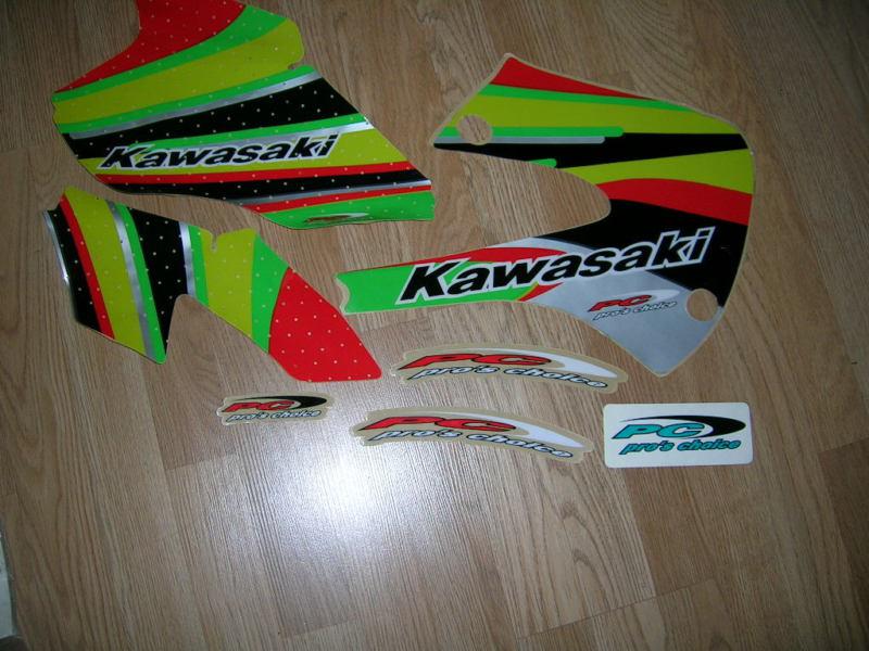 98-2000  kawasaki kx80 kx100 pro's choice attack graphics kit 