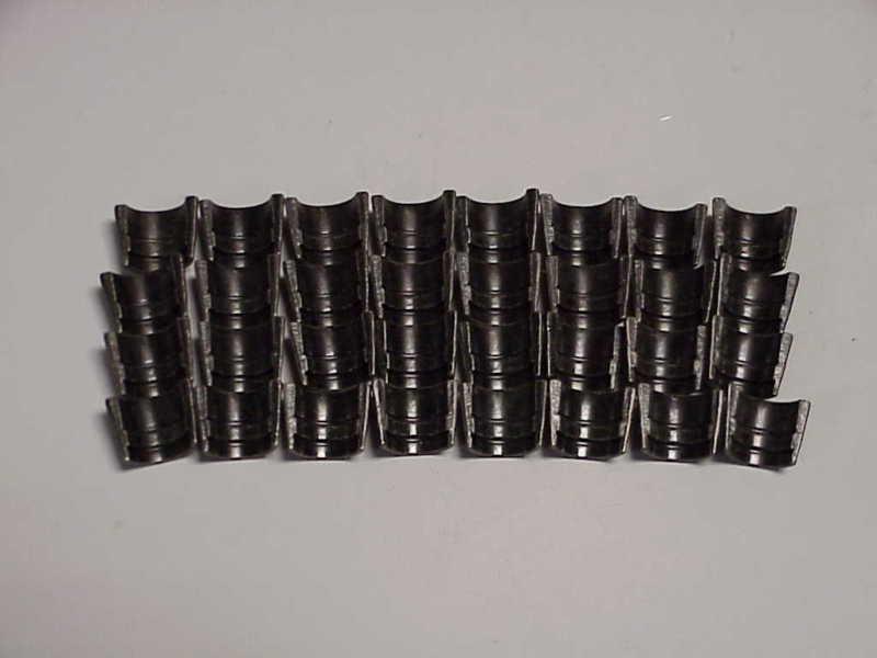 32 new 11/32" +.050 p.e.p. 7° steel valve locks keepers flat groove gm/ford