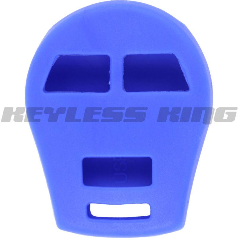 New blue  keyless remote smart key fob clicker case skin jacket cover protector