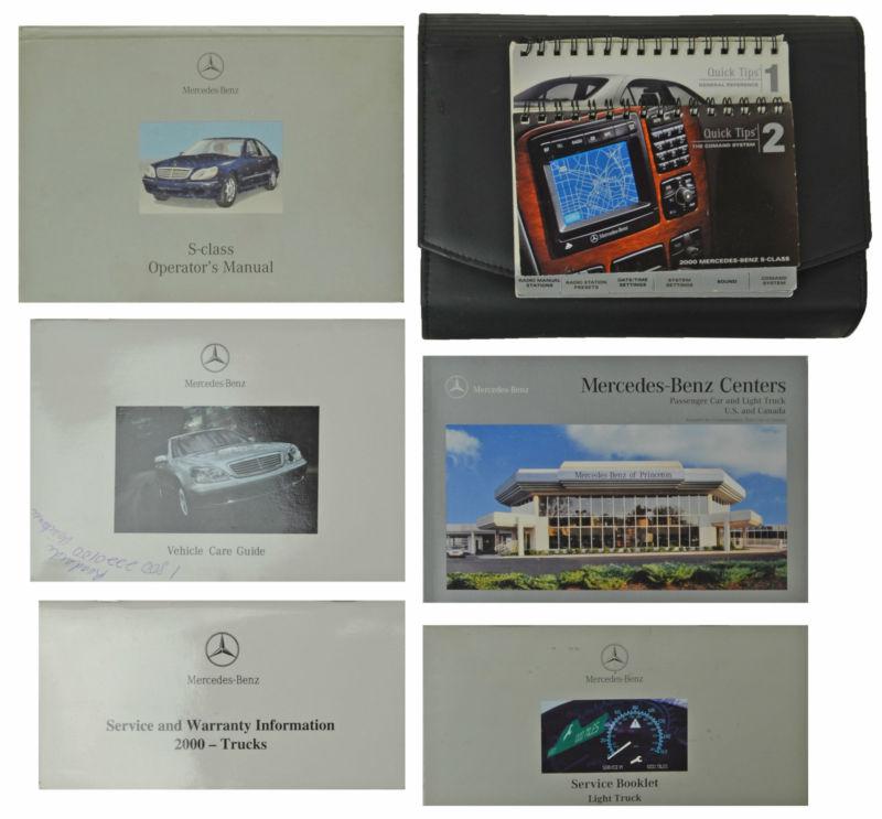 2000 mercedes benz s class owners operators manual books case quick tips 