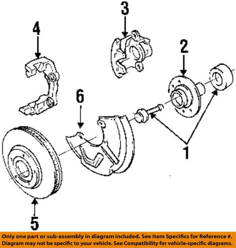 Audi oem 4a0407615g brake-hub