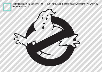 2x ghostbusters (custom) sticker decal 6" black