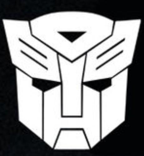 Transformers autobot white sticker window decal vinyl car truck wall