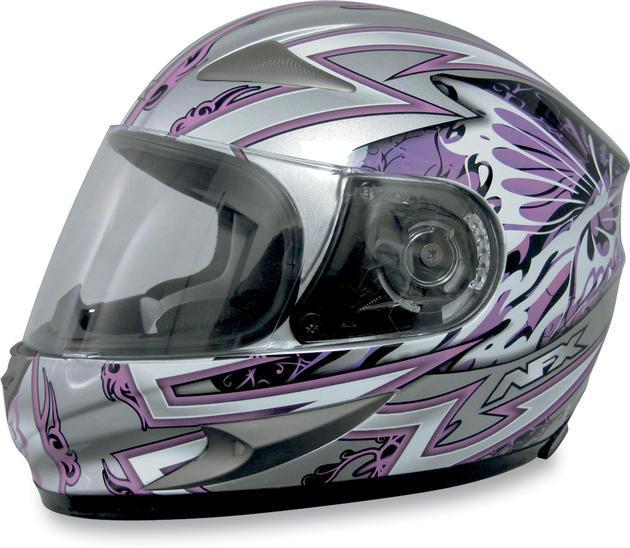 Afx fx-90 passion motorcycle helmet pink/silver xl/x-large