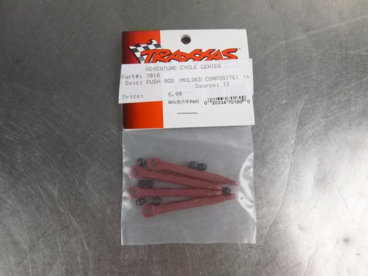 Traxxas push rods & hollow balls (4) #7018 nib slash