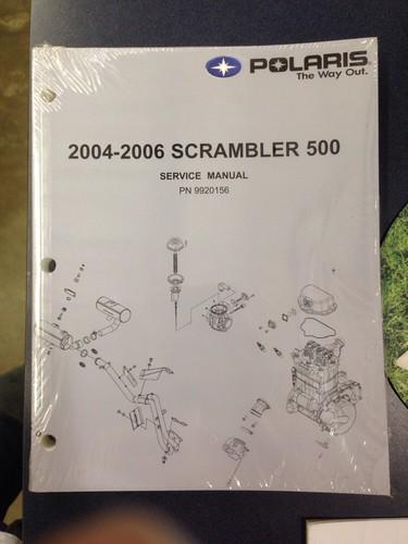 2004-2006 polaris scrambler 500 service manual oem 9920156