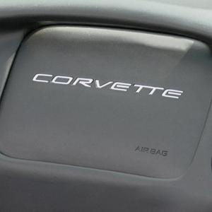 1997 2004 c5 corvette airbag vinyl decal silver