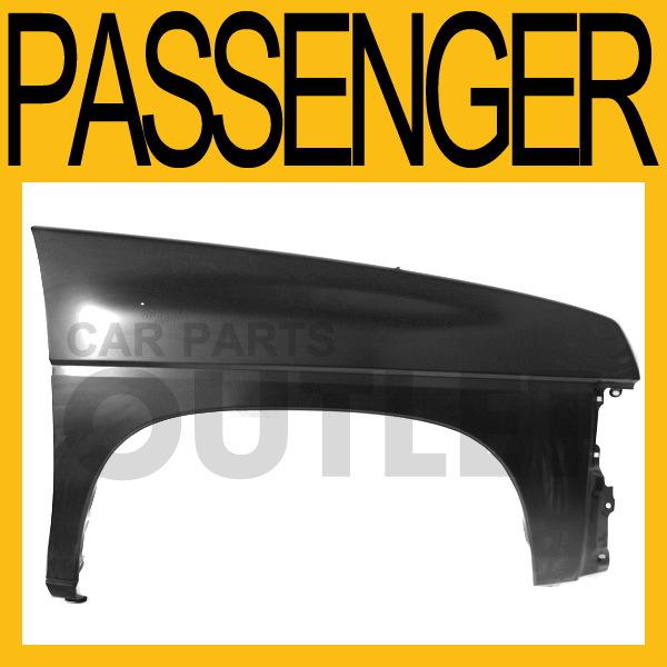 87 88 d21 hardbody 4wd front fender primed steel w/manual ant.hole pathfinder rh