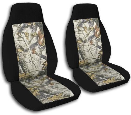 Ford ranger car seat covers black/ real tree camo combination 60/40 hi front