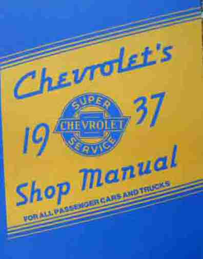 1937 chevy repair shop & service manual master master deluxe ga gb 