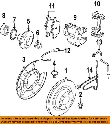 Bmw oem 34526760425 abs wheel speed sensor/rear abs wheel sensor