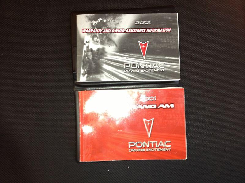 2001 pontiac grand am owners manual operators booklet