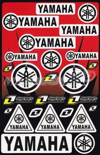 Waterproof helmet decals stickers sheet for yamaha racing motocross atv utv mx 