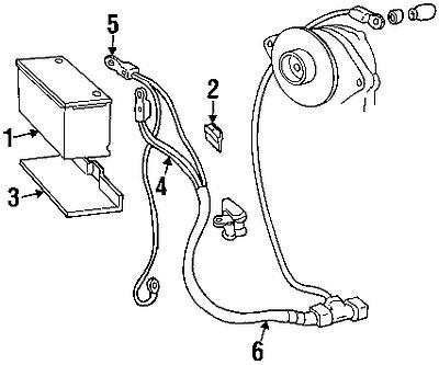 Cadillac 14005061 genuine oem factory original battery holder