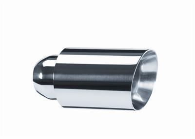 Cherry bomb stainless steel exhaust tip 2 1/4" weld-on 3 1/2" out polished