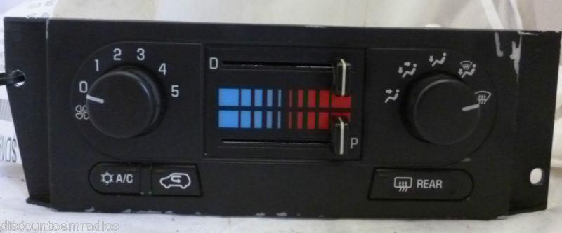 02-07 buick rendezvous ac / heater climate control 10318549