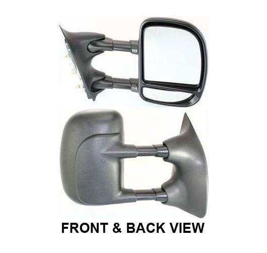 99-04 ford super duty truck towing manual side view mirror passenger right rh