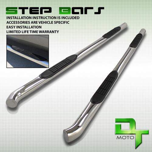 02-06 envoy 02-09 trailblazer 3" t-304 stainless steel side step nerf bar board