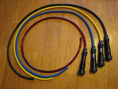 Spark plug wires v45 v65 magna red black yellow blue