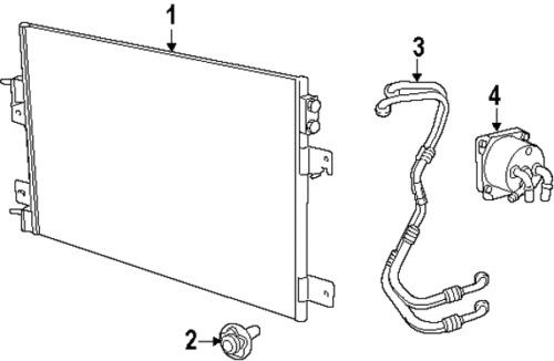 Jeep 68078975ab genuine oem factory original condenser