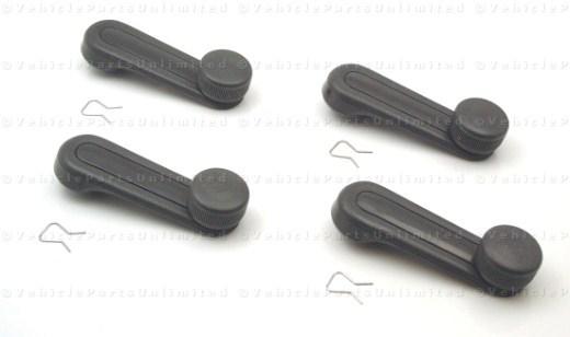 80 - 88 4pc.  window crank handles fits: toyota corolla