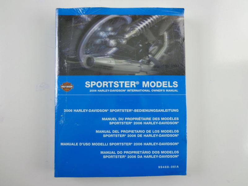 Harley davidson 2006 sportster models international owner manual/kit 99468-04ia