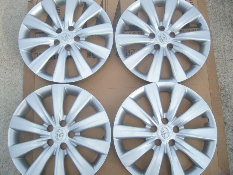 Four toyota 11-13 corolla oem 16" hub cap wheel covers 