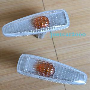 2pcs clear side marker lights fit mitsubishi lancer outlander sport rvr