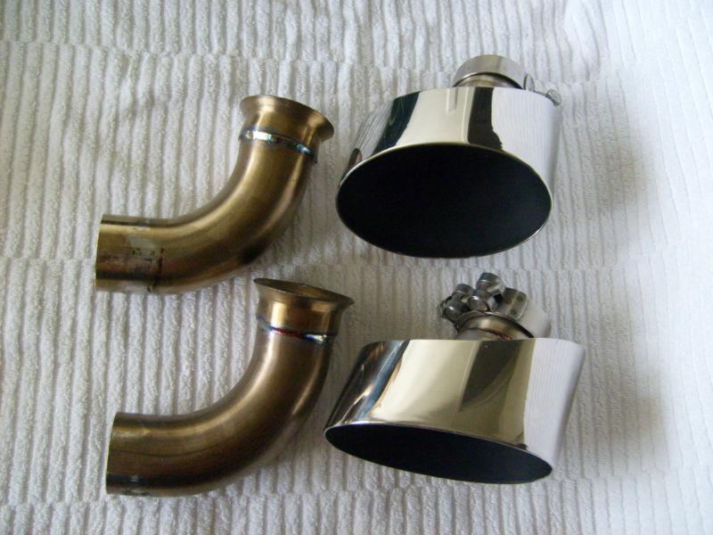 Genuine tubi porsche 996 carrera exhaust tips 2000-2005