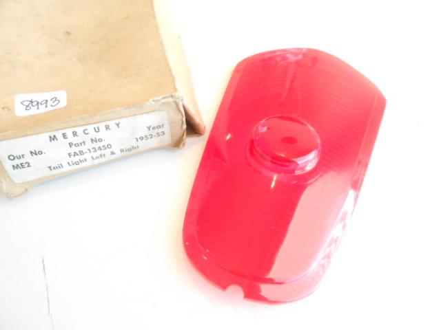 1952 - 1953 mercury tail light lens nors 