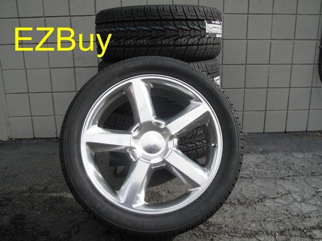 22" chevrolet gmc escalade polished wheels 5308 tires 305-40-22 nexen new