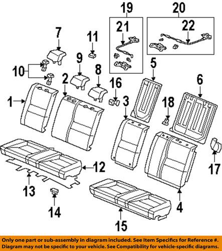 Honda oem 82221sva013 rear seat-cable