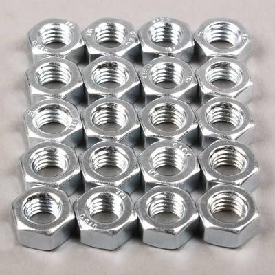 Summit hex nuts steel zinc plated 8mm x 1.25 set of 20 hk-m8cnan1z