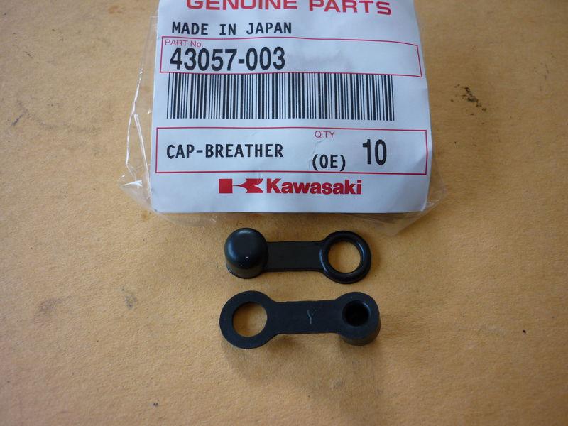 Kawasaki h2 h1 kh s z1 z1r kz nos 43057-003 brake caliper bleeder cap x2