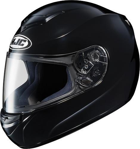 New hjc cs-r2 solid full-face adult helmet, gloss black, small/sm