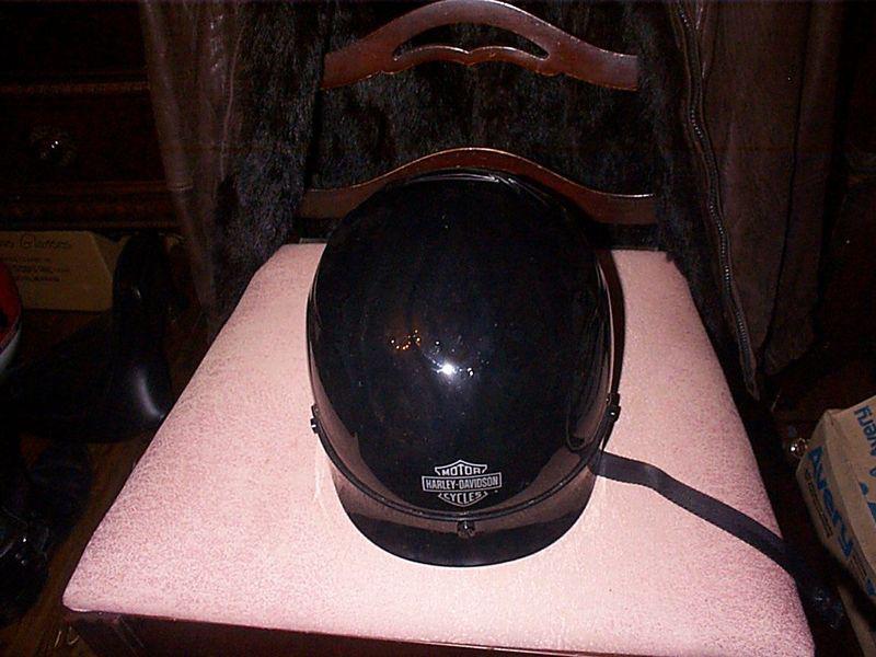 Genuine harley motorcycle helmet with visor  xxlarge, black w flames , dot