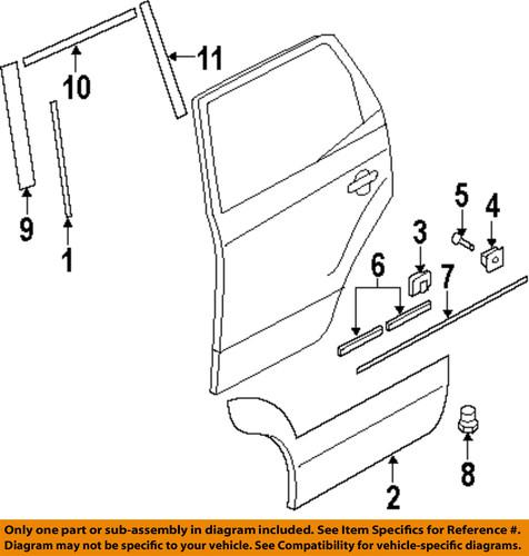 Hyundai oem 863922e000 exterior-rear-black out tape