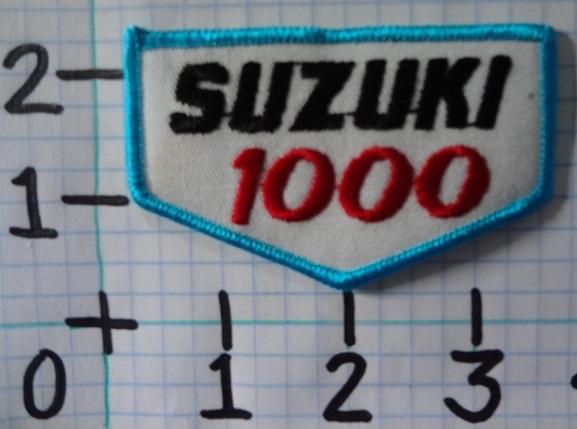 Vintage nos suzuki 1000 motorcycle patch from the 70's 014