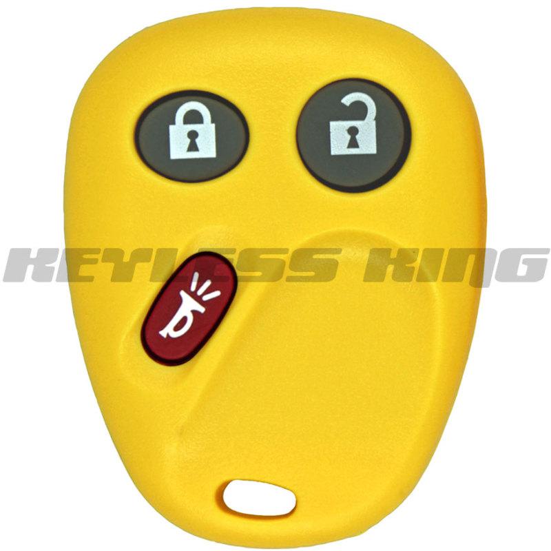 New yellow replacement keyless entry remote key fob clicker control for gm