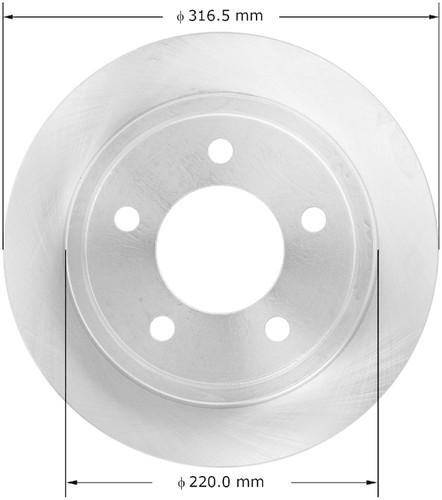 Bendix prt6087 rear brake rotor/disc-disc brake rotor