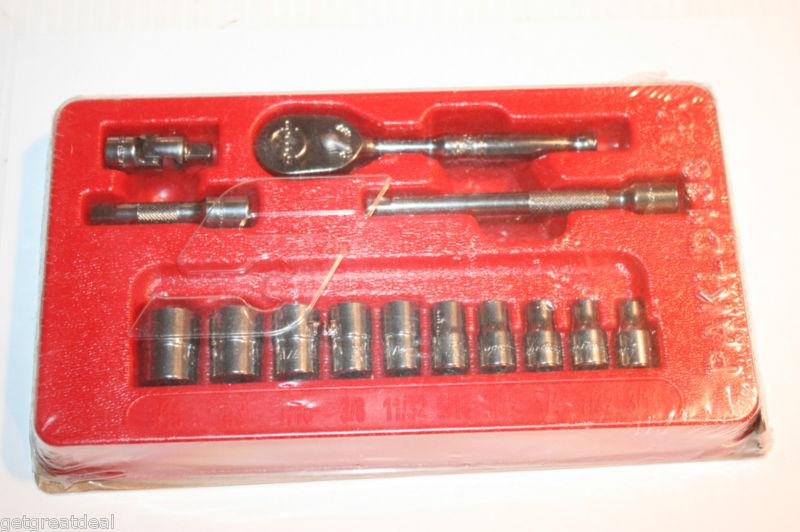 Snap-on tools 1/4 drive 6-point fractional service set 14pc ratchet extensions 