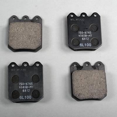 Wilwood 150-9765k brake pads bp-20 graphite metallic dynalite single front univ